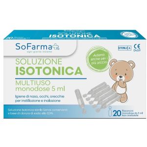 Soluzione salina 0,9% 20 flaconi 5 ml sofarmapiu'