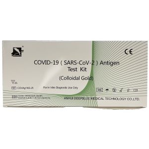 Test antigenico rapido covid-19 deepblue determinazione qualitativa antigeni sars-cov-2 in tamponi nasofaringei/orofaringei mediante immunocromatografia 25 pezzi uso professionale