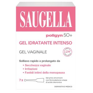 Saugella poligyn 50+ gel idratante intenso 7 tubetti monodose da 4 ml