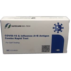 Selftest biotech combo per determinazione influenza a+b+covid safecare biotech