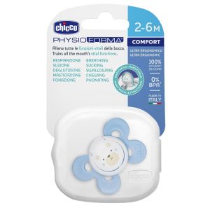 Chicco succhietto comfort boy in silicone 2-6 mesi 1 pezzo