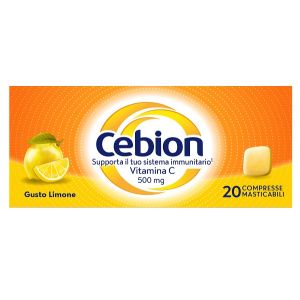 Cebion masticabile limone vitamina c 500 mg 20 compresse