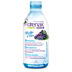 Drenax forte plus originale con mirtillo e uva 750 ml