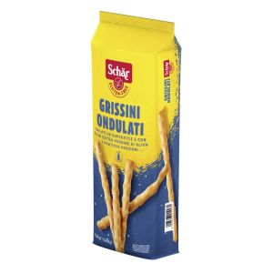 Schar grissini ondulati salati in superficie 3 porzioni da 50 g