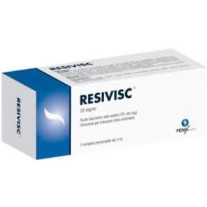 Siringa intra-articolare resivisc acido ialuronico 40 mg 2 ml 3 pezzi