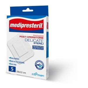 Medicazione post operatoria medipresteril delicata tnt 10x12cm 5 pezzi
