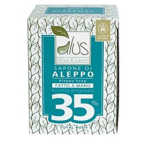 Alus olive & laurel sapone di aleppo fatto a mano 35% 200 g