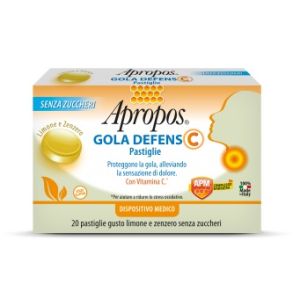 Apropos gola defens c limone/zenzero 20 pastiglie