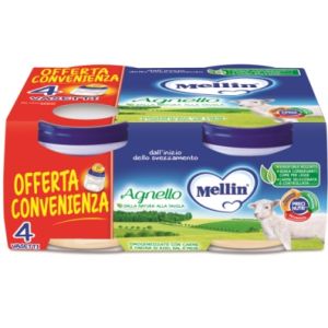 Mellin omogeneizzato agnello 4 pezzi x 80 g