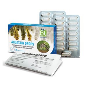 Aquatain drops controllo ciclo vitale zanzara 2 blister x 15 capsule