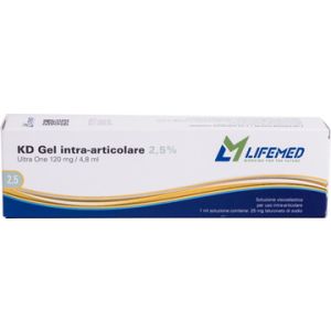 Siringa intra-articolare kd gel acido ialuronico 2,5% ultra one 120 mg/4,8 ml