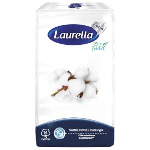 Assorbente laurella in cotone sottile notte disteso 14 pezzi