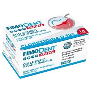 Fimodent travel collutorio clorexidina spdd 0,12% 14 flaconcini monodose 10 ml