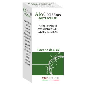 Alocross gocce oculari acido ialuronico cross-linkato 0,2% e aloe vera 8 ml