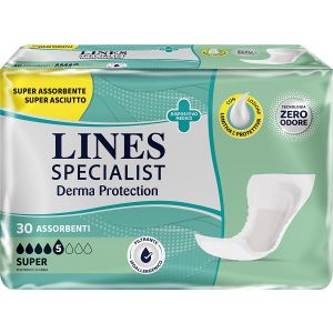 Pannolone lines specialist derma sagomato anatomico super 30 pezzi