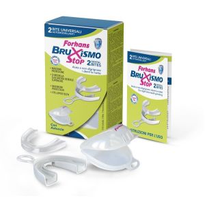 Bite universali automodellanti bruxismo stop forhans 2 pezzi