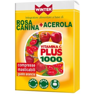 Winter vitamina c plus 1000 rosa canina + acerola 30 compresse masticabili