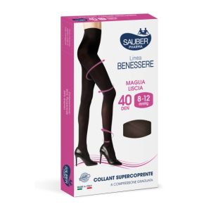 Collant supercoprente sauber 8-12mmhg nero 2