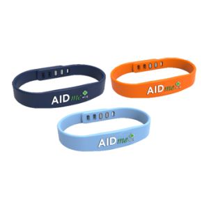 Aidme bracciale salvavita blu con sistema nfc