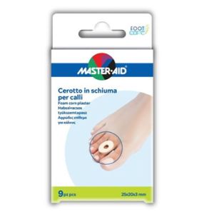 Cerotto calli master-aid footcare in schiuma pu 3 mm 9 pezzi b9