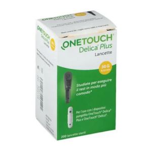Lancette pungidito onetouch delica plus 200 pezzi