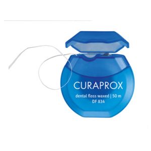 Curaprox df 834 dental floss waxed 50 metri