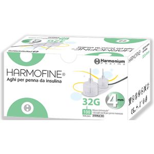 Ago harmofine penna da insulina gauge 32 4mm 100 pezzi