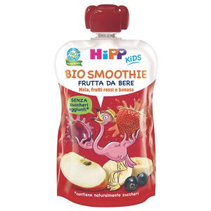 Hipp bio smoothies mela/ban/frutti rossi 120 ml
