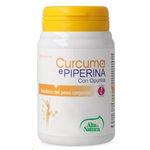 Curcuma e piperina con opuntia 45 compresse 900mg