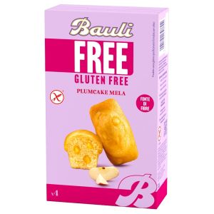 Bauli free plumcake mela 4 pezzi da 33 g