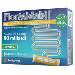 Flormidabil stop 6 bustine con stevia