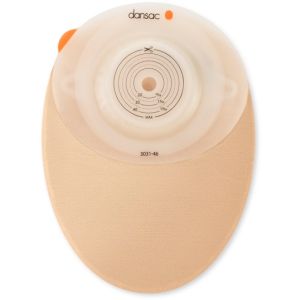 Dansac novalife tre 1 sacca chiusa opaca convex maxi per colostomia con finestra ritagliabile 15-59 mm 550 ml 10 pezzi