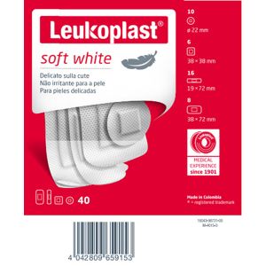 Leukoplast soft white 40 pezzi assortiti