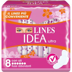 Idea ultra assorbente flussi abbondanti con ali 8 pezzi