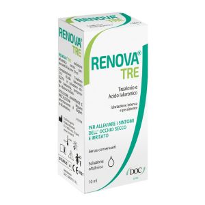 Renova tre collirio a base di trealosio e acido ialuronico 10 ml senza conservanti