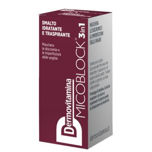 Dermovitamina micoblock 3 in 1 smalto idratante e traspirante bordeaux 5 ml