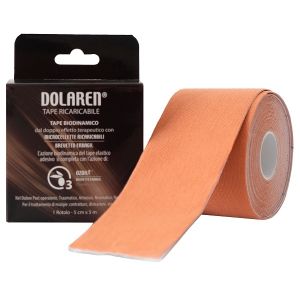 Dolaren tape ricaricabile cerotto terapeutico beige cm 5x5 m in rotolo