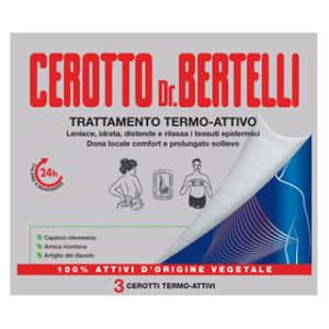 Dr bertelli cerotto termo-attivo 3 pezzi