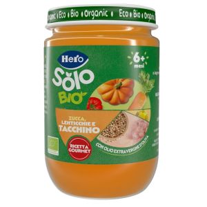 Hero solo omogeneizzato zucchine lenticchie tacchino 100% bio 190g