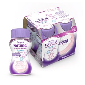 Nutricia fortimel compact protein gusto frutti rossi rinfrescanti 4 bottiglie da 125 ml