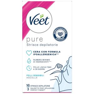 Veet strisce ascelle ipoallergeniche 16 pezzi