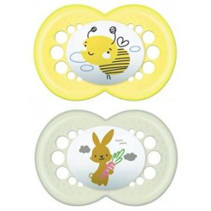 Mam succhietto original 16+ silicone neutro 2 pezzi