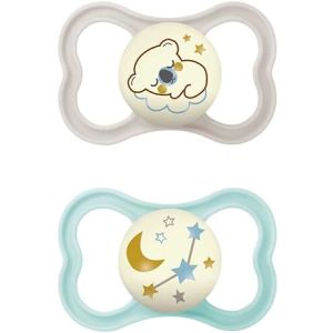 Mam air night succhietto 16+ mesi silicone neutro 2 pezzi