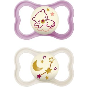 Mam air night succhietto 6+ mesi silicone femmina 2 pezzi