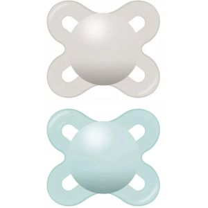 Mam succhietto original start 0-2 mesi silicone neutro 2 pezzi