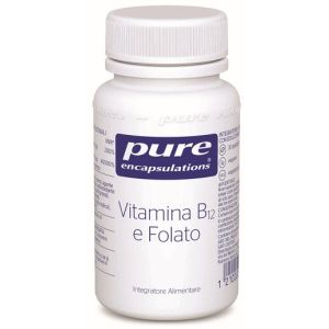 Pure encapsulations vitamina b12 e folato 30 pastiglie