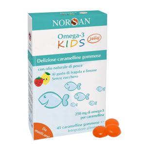 Norsan omega 3 kids 45 caramelline gommose