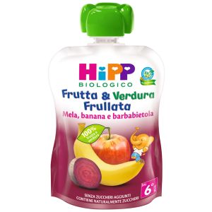 Hipp bio frutta & verdura mela banana barbabietola 90 g