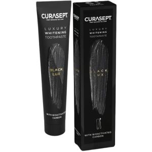 Curasept black luxury whitening dentifricio 75 ml