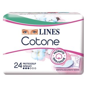 Lines cotone bio salvaslip ripiegati 24 pezzi